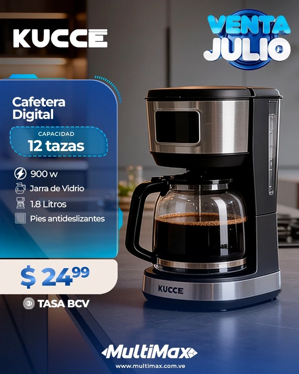 Cafetera digital Kucce 12 tazas