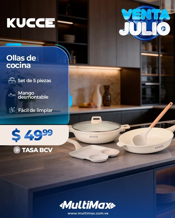 Juego de ollas Cucina Kucce 5 piezas