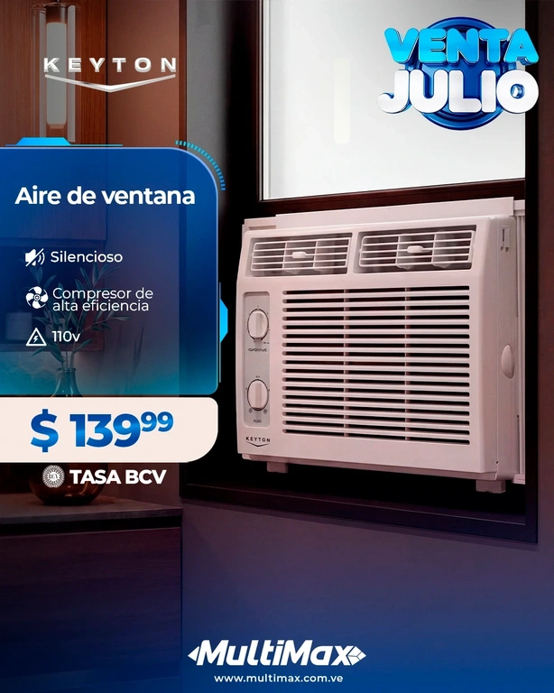 Aire de ventana 5000BTU de perilla