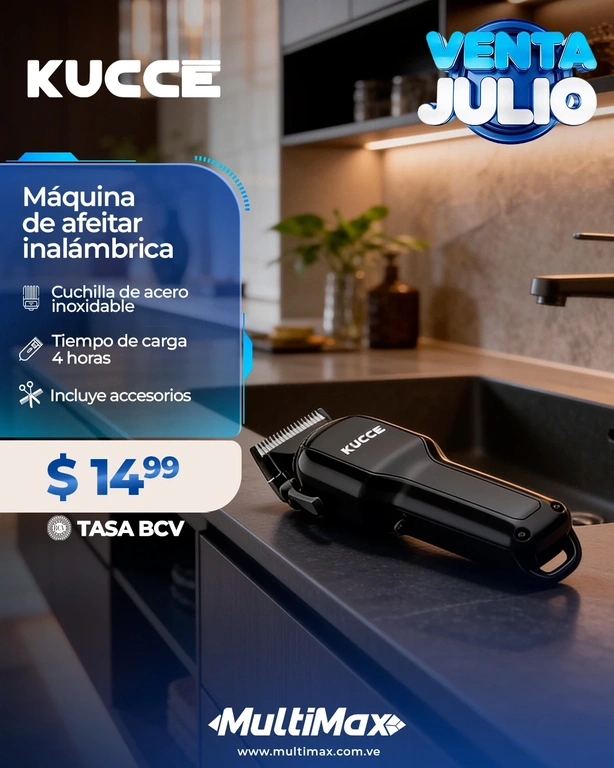 Máquina de afeitar inalámbrica Kucce