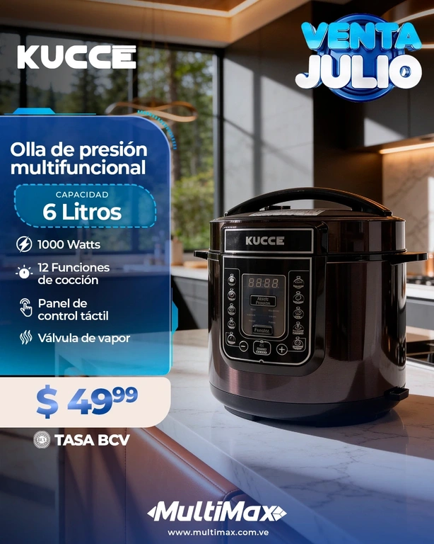 Olla de presión multifuncional Kucce