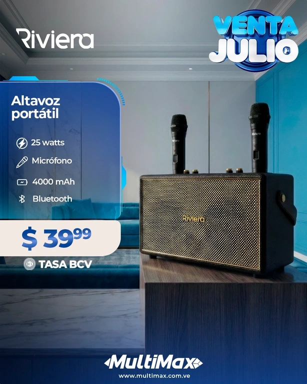 Altavoz portátil 25W Riviera