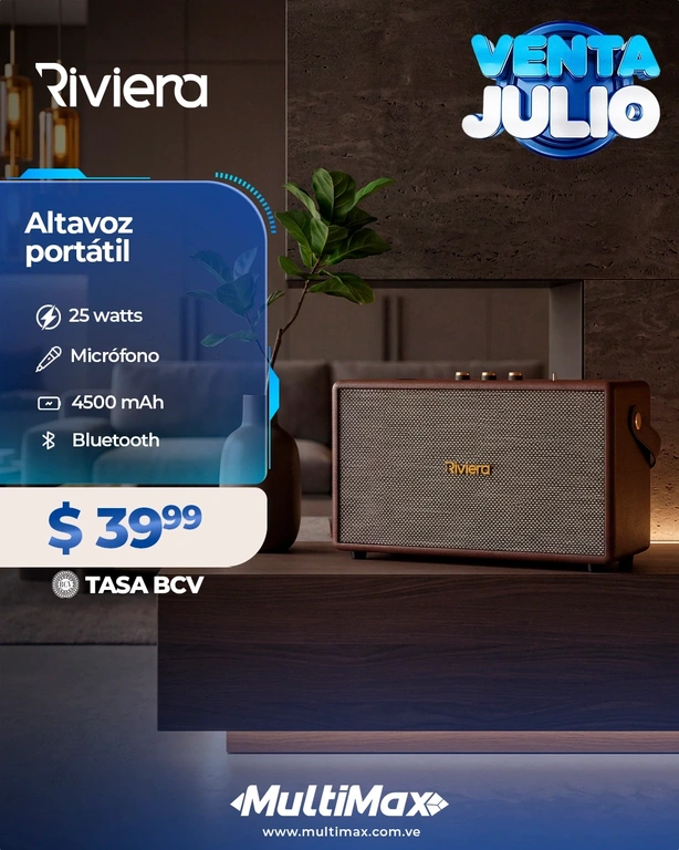 Altavoz portátil 25W Riviera
