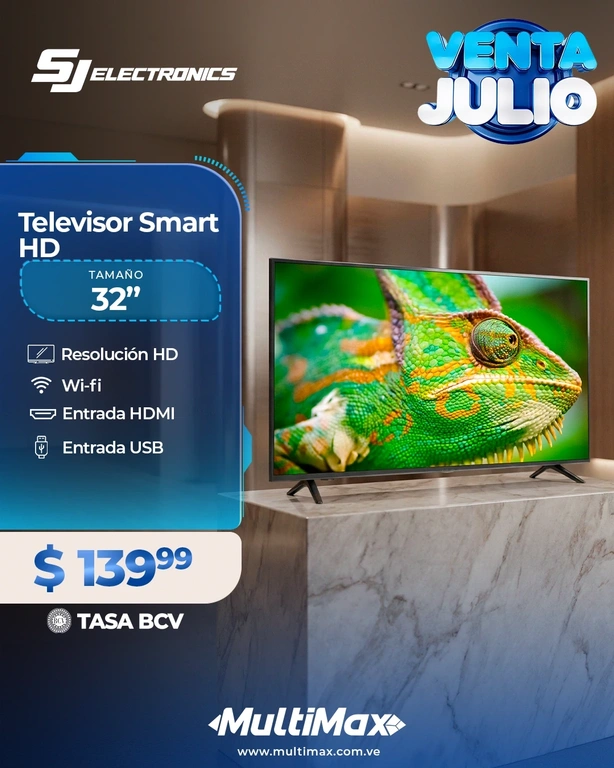 Televisor LED Smart HD 32 pulgadas