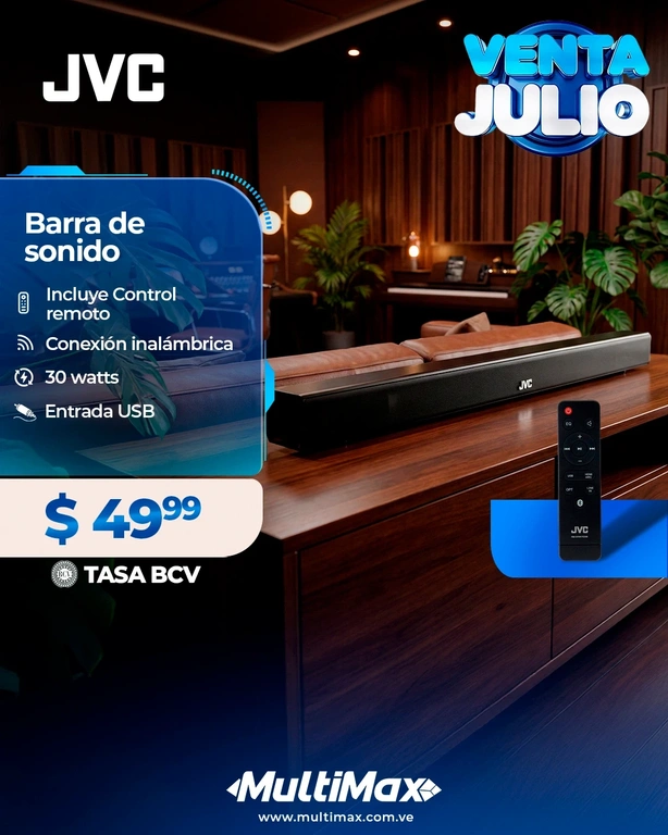 Barra de sonido JVC 30W