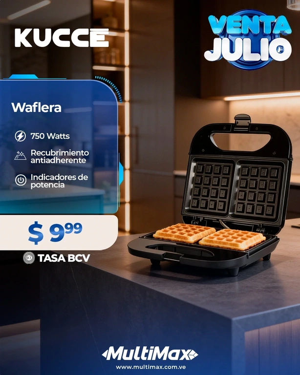 Waflera Kucce antiadherente 750W