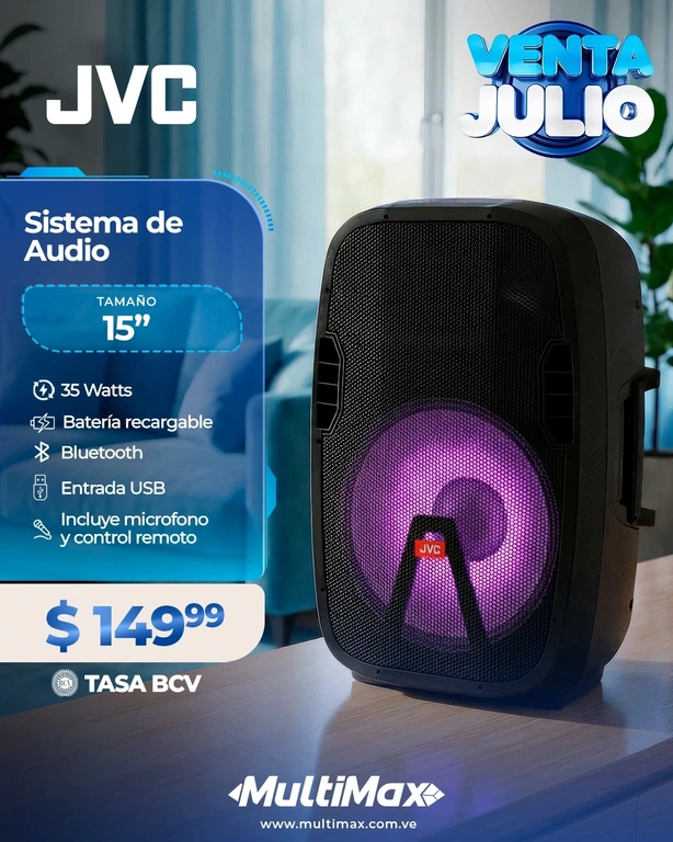 Altavoz Party Speaker JVC 35W