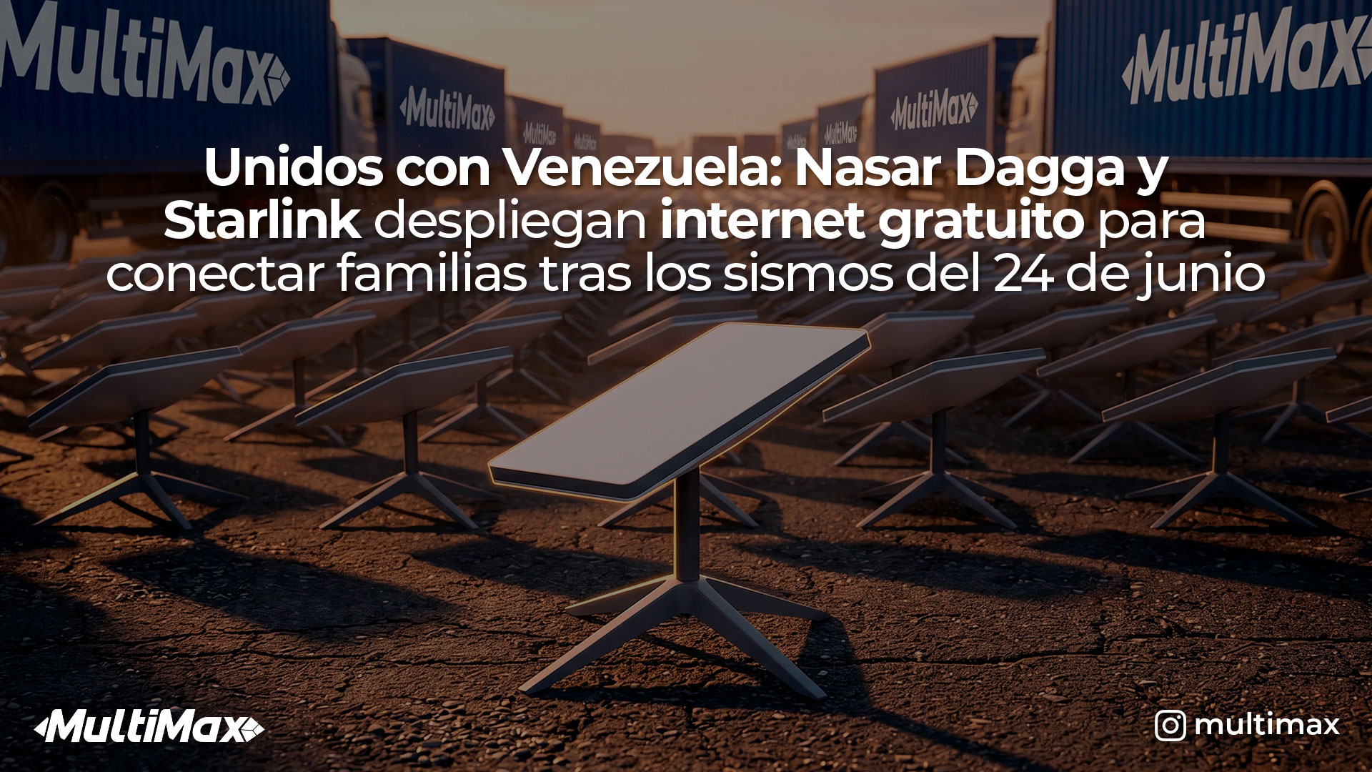 Unidos con Venezuela: Nasar Dagga y Starlink despliegan internet gratuito para conectar familias tras los sismos del 24 de junio